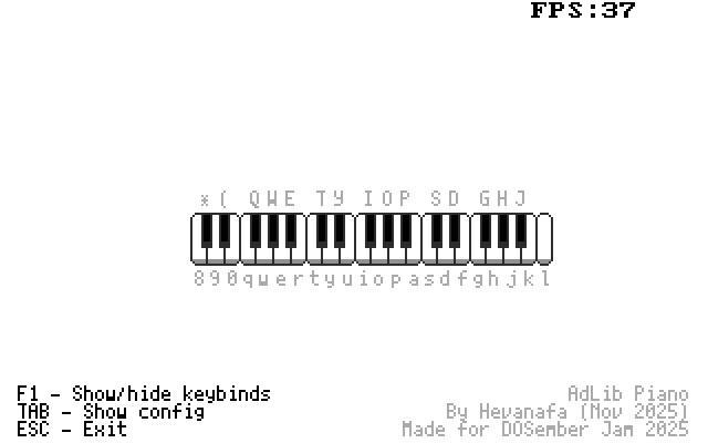 AdLib Piano title screenshot