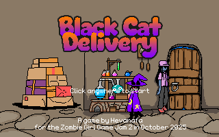 Black Cat Delivery title screen